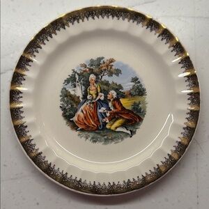 Vintage Cronin China Co. “Courting Couple” Bread Plate – 6.25" [A]